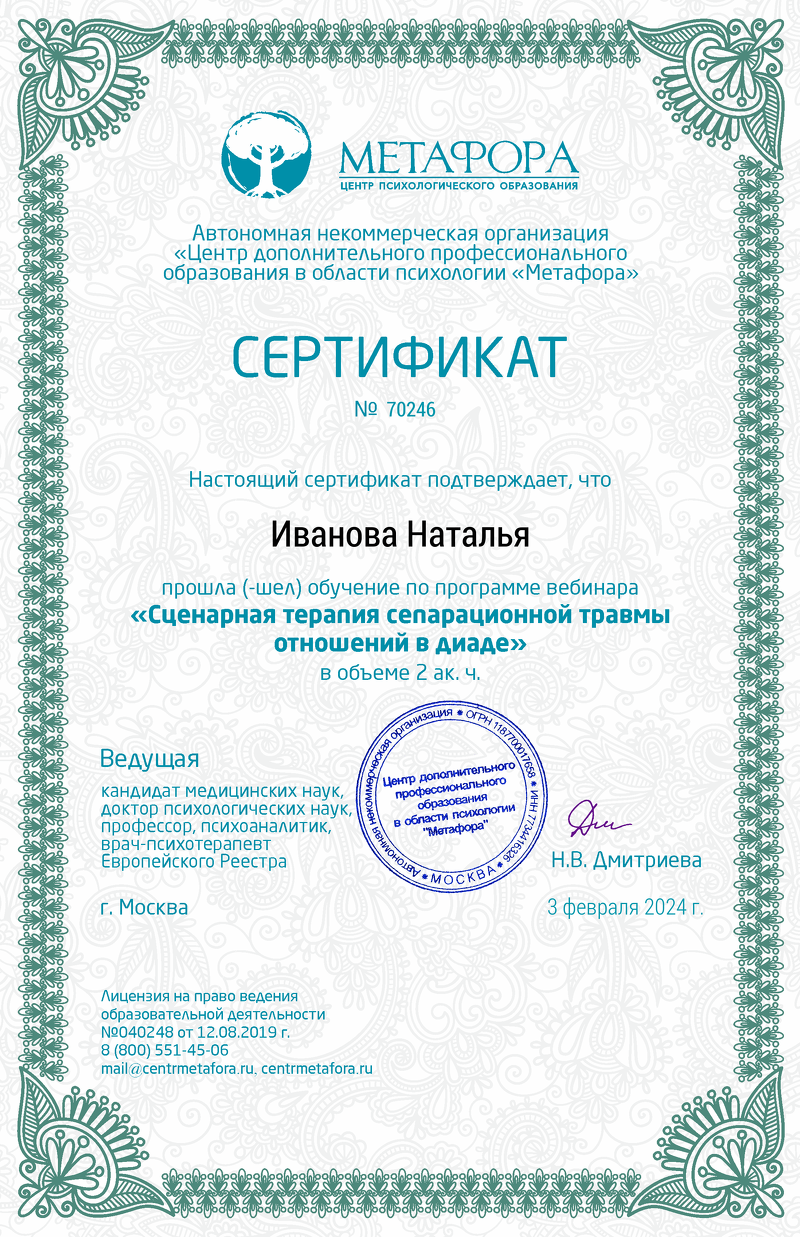 Certificate image