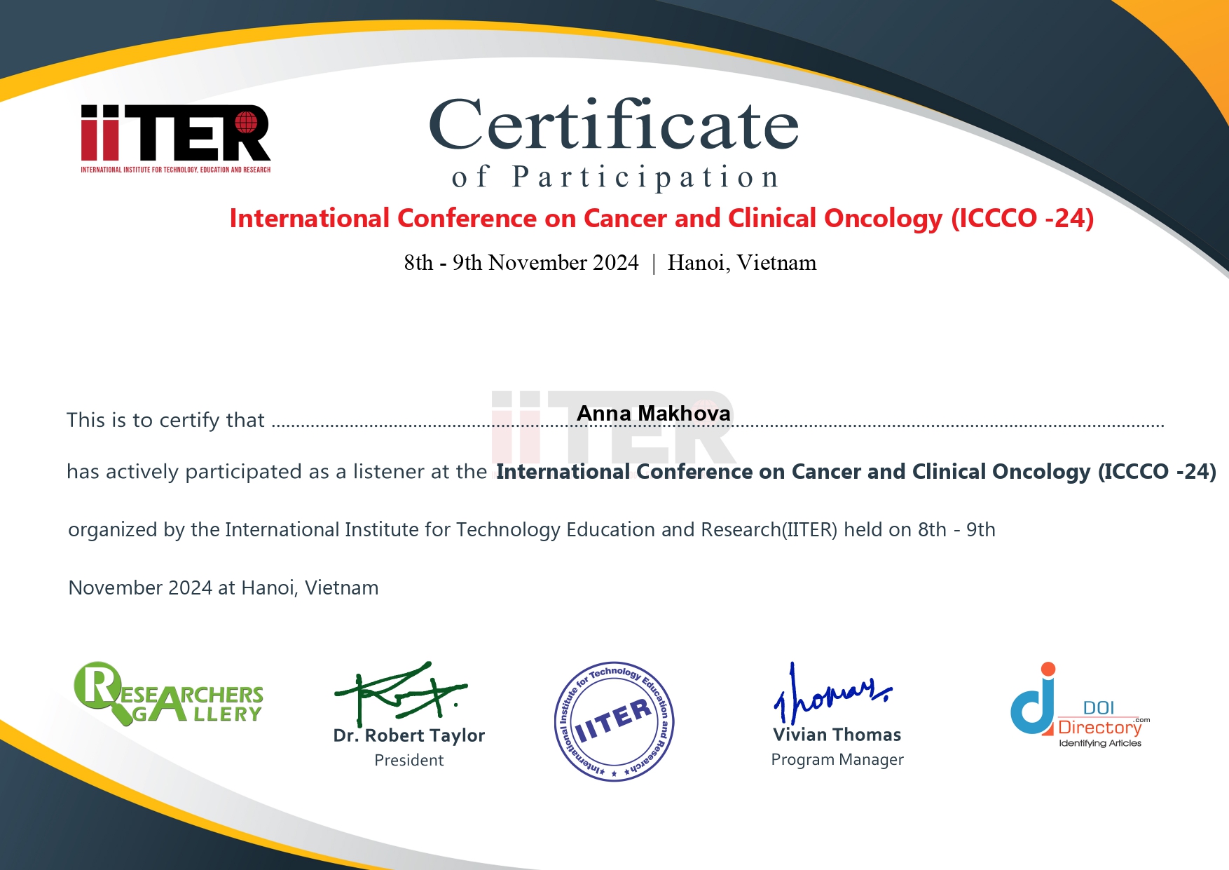 Certificate image